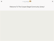Tablet Screenshot of coopersiegelcommunitylibrary.org